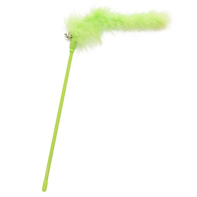 Faux Feather Wand Toys For Cats