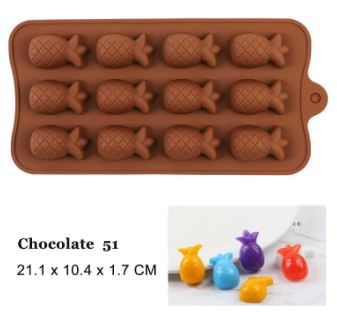 Silicone Chocolate Mold Non-Stick Candy And Jelly Mould Cake Cookie Mold For Chocolate Baking DIY
