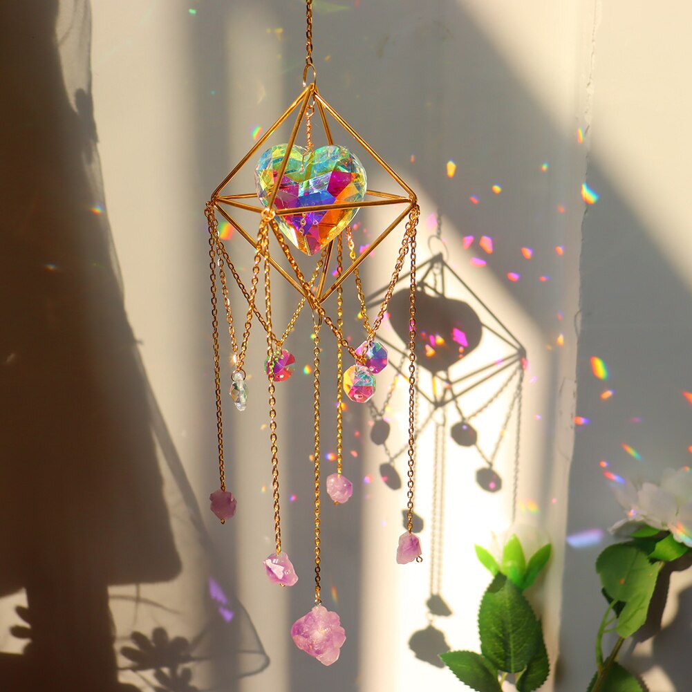 Crystal Heart Suncatcher