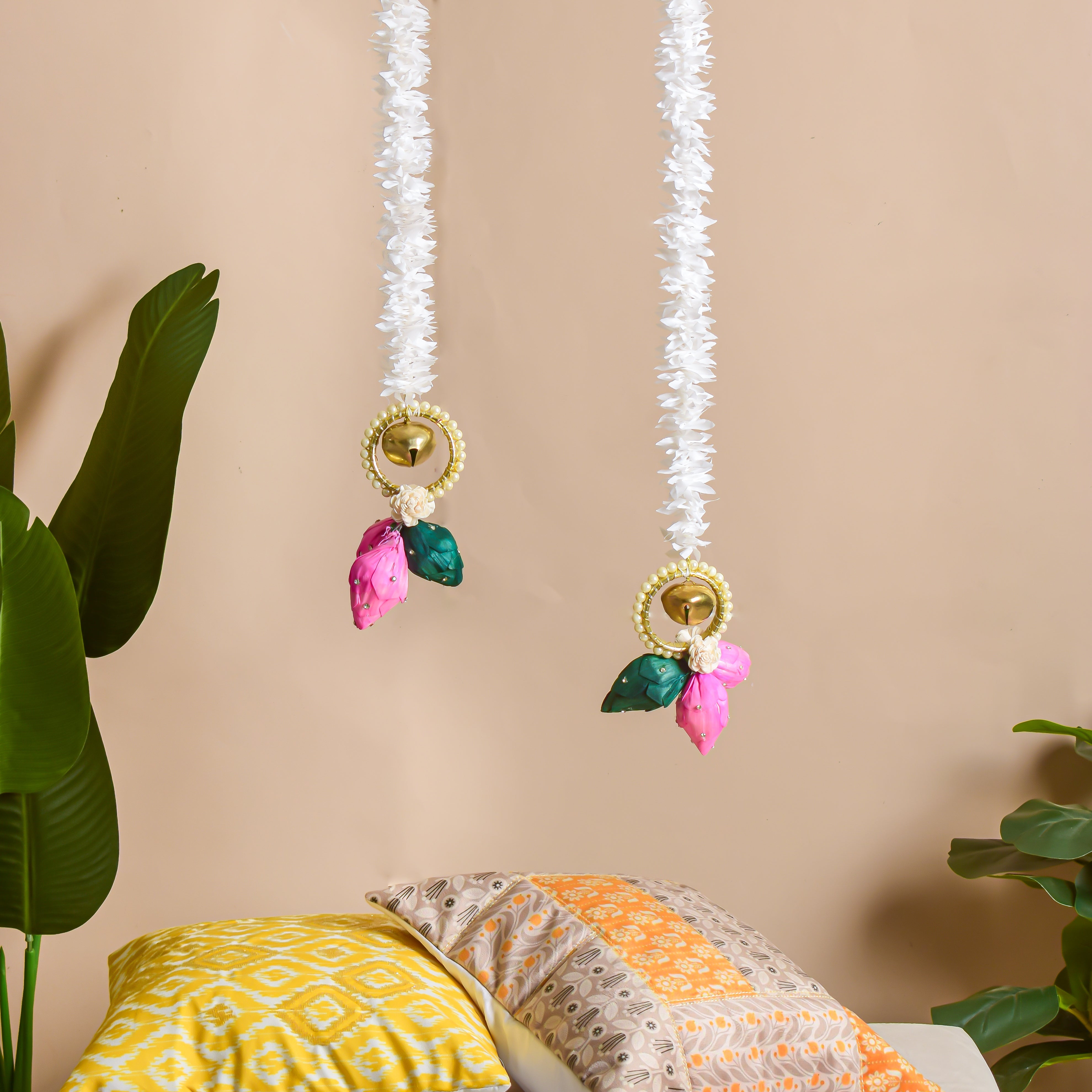 Floral Embellished Wall Hanging Set of 2