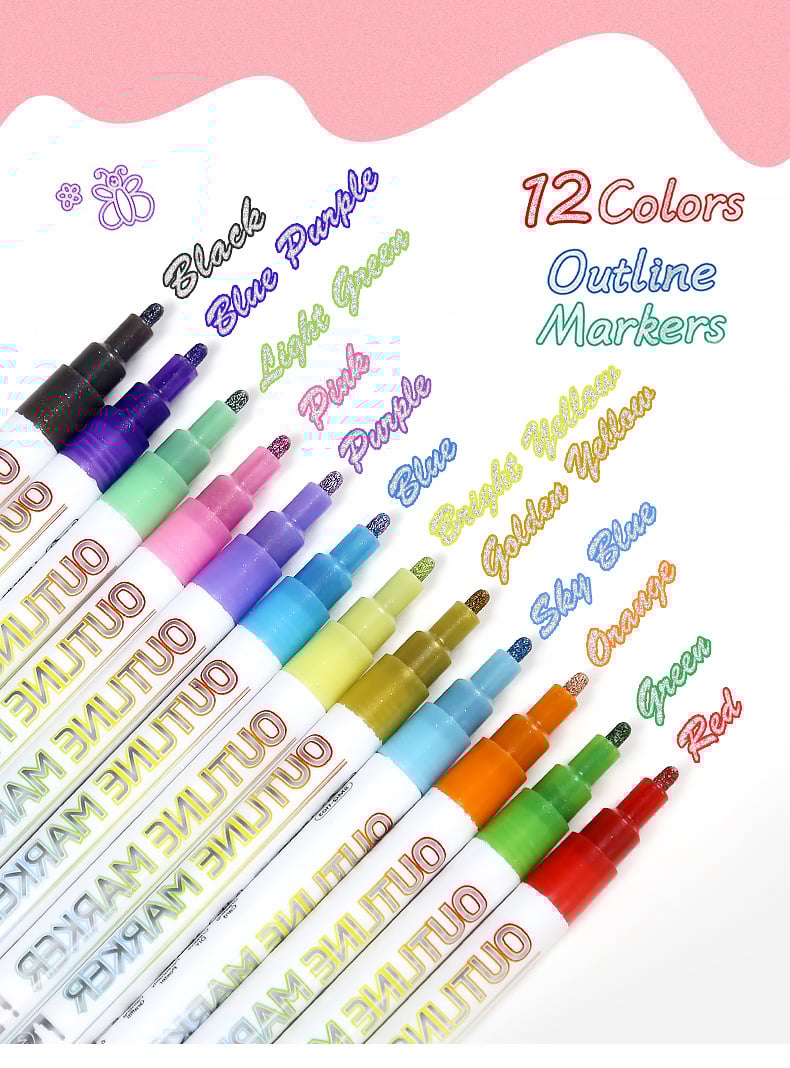 Double Line Outline Pen