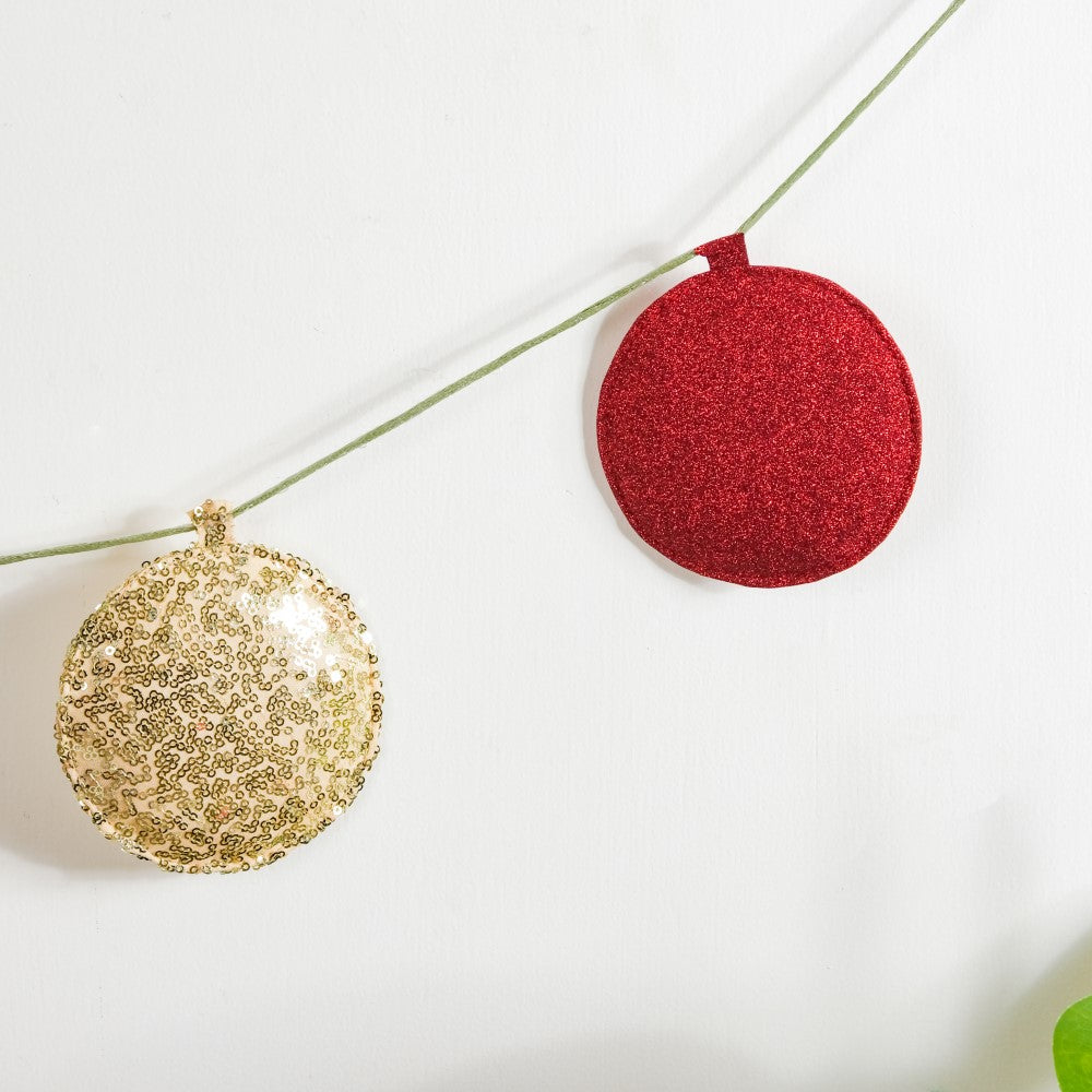 Christmas Baubles Bunting 98 Inch