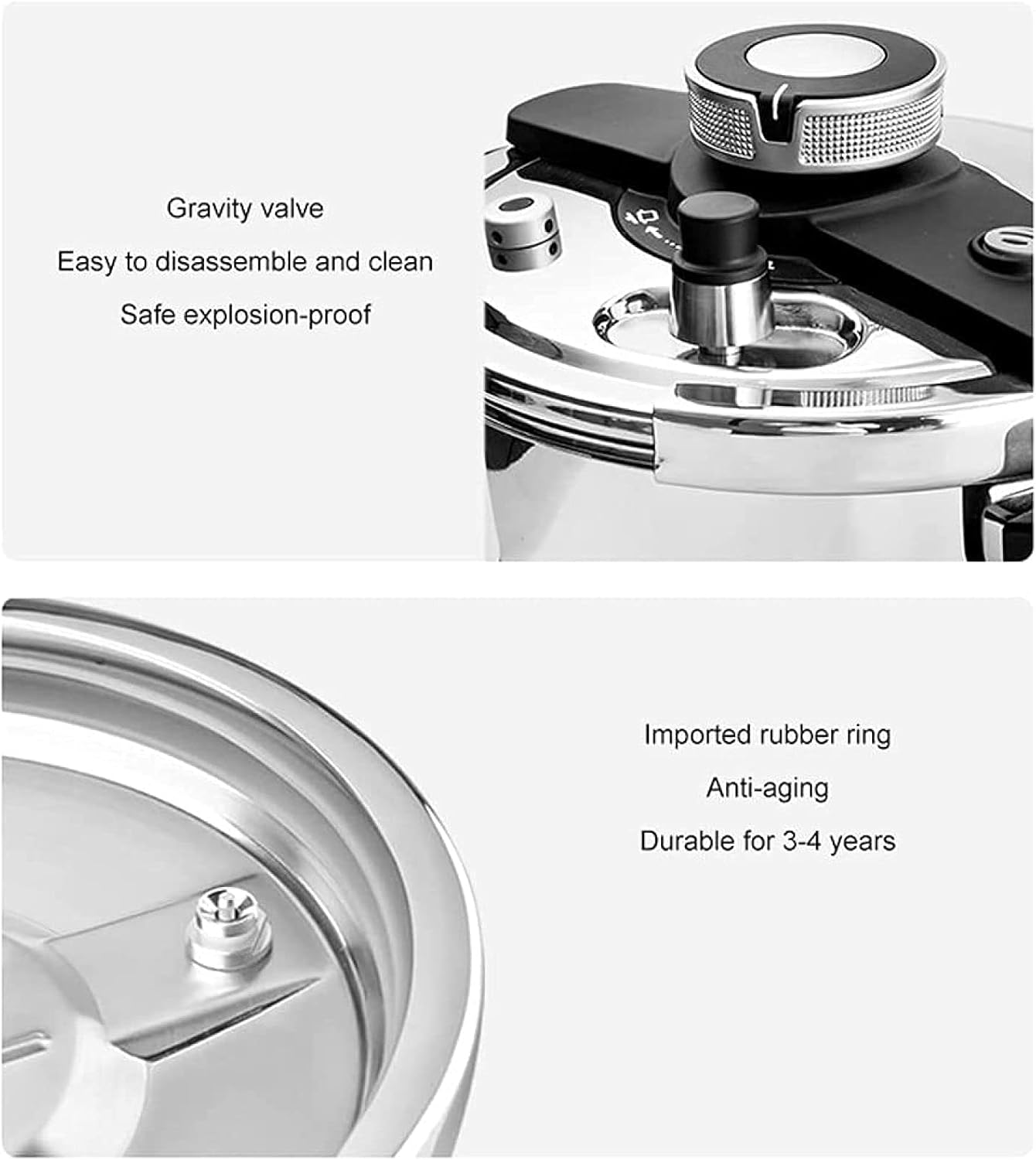 ⏰BUY 1 GET 1 FREE✨Pressure Cooker Stainless Steel,Premium Explosion-Proof High Pressure Cooking Pot