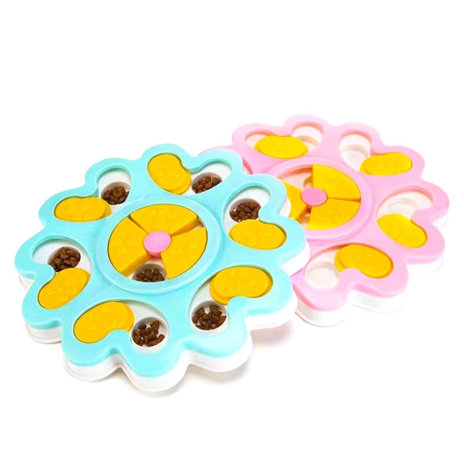Round Pet Puzzle Toy for Slow Eating and Mental Stimulation