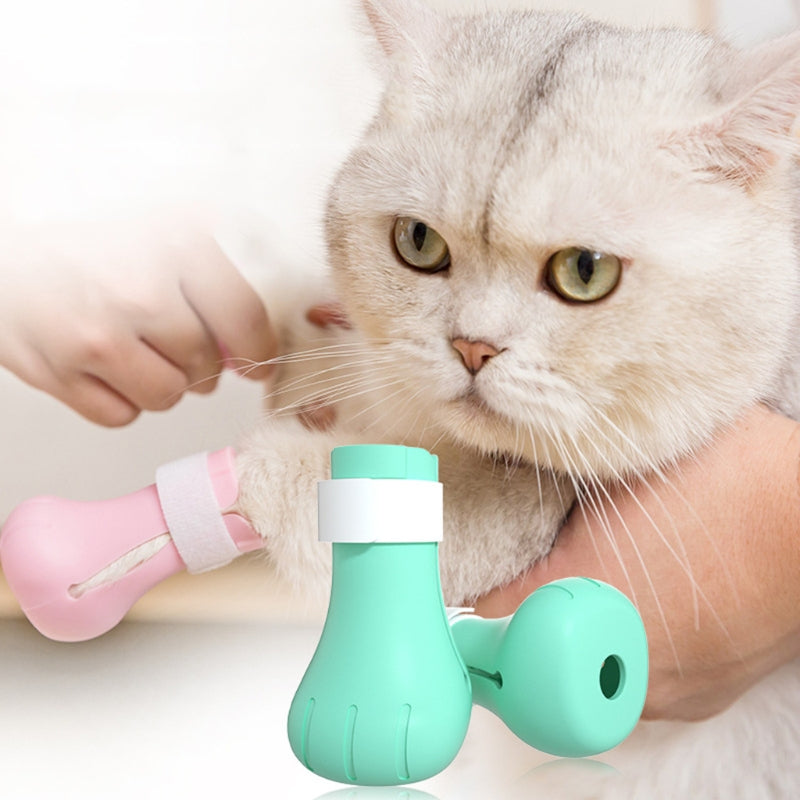 4-piece set of Anti-biting Bath Washing Cat Claw Covers