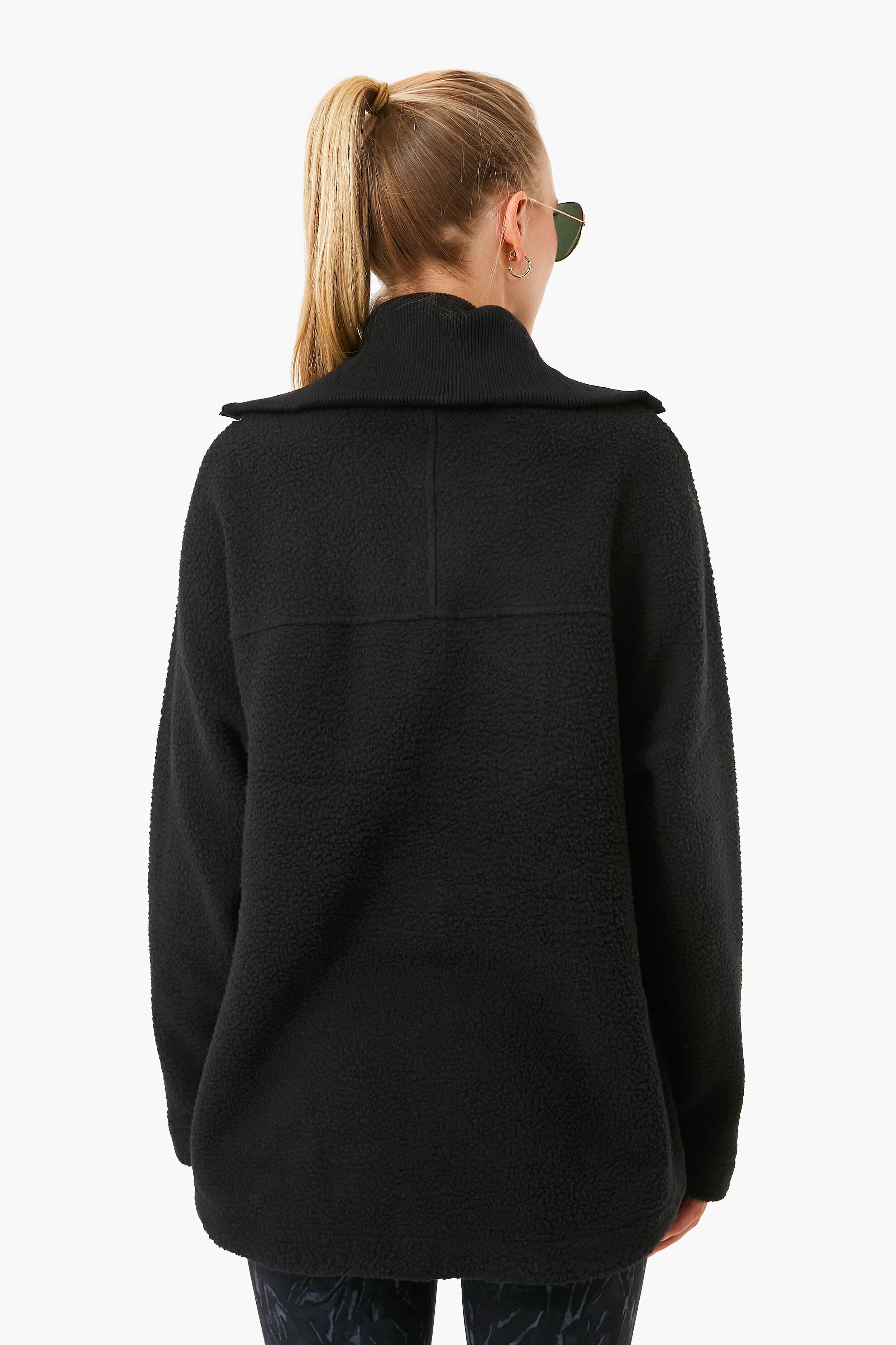 Black Olivia Fleece Jacket