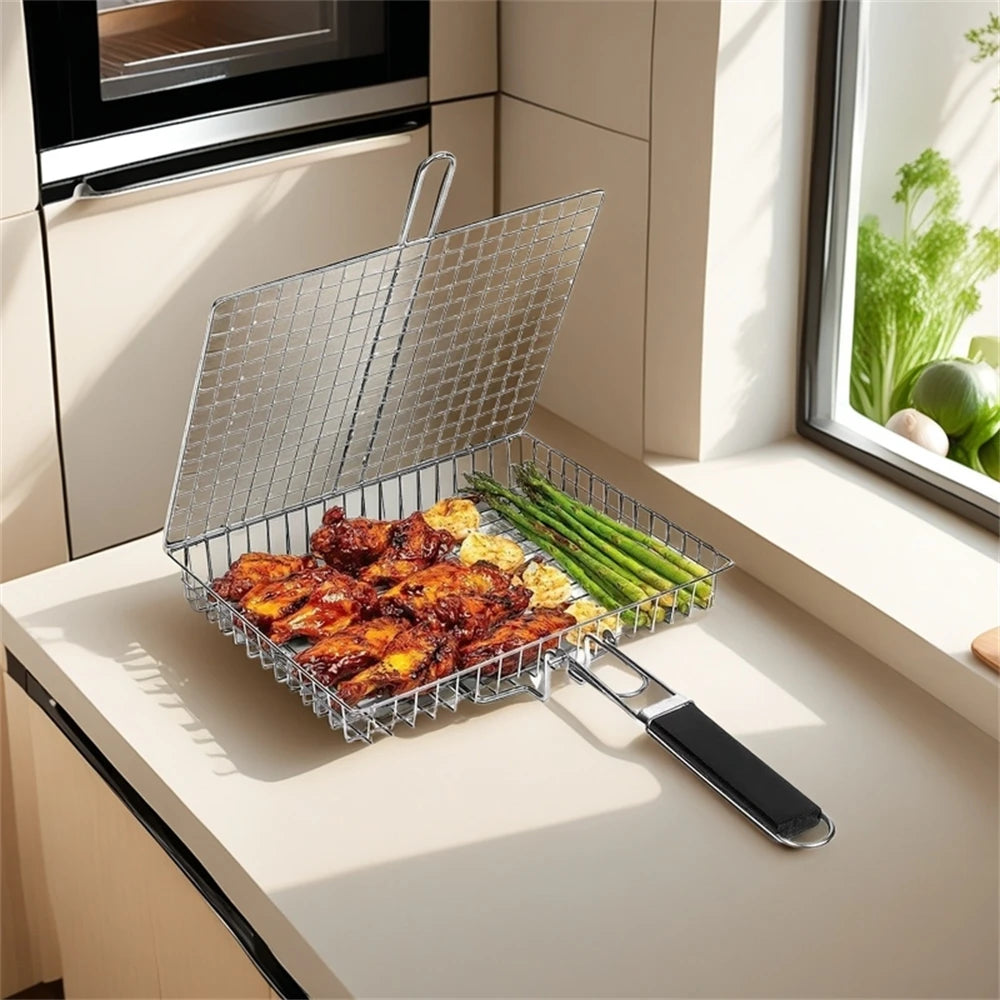 GrillMate™ Folding BBQ Basket