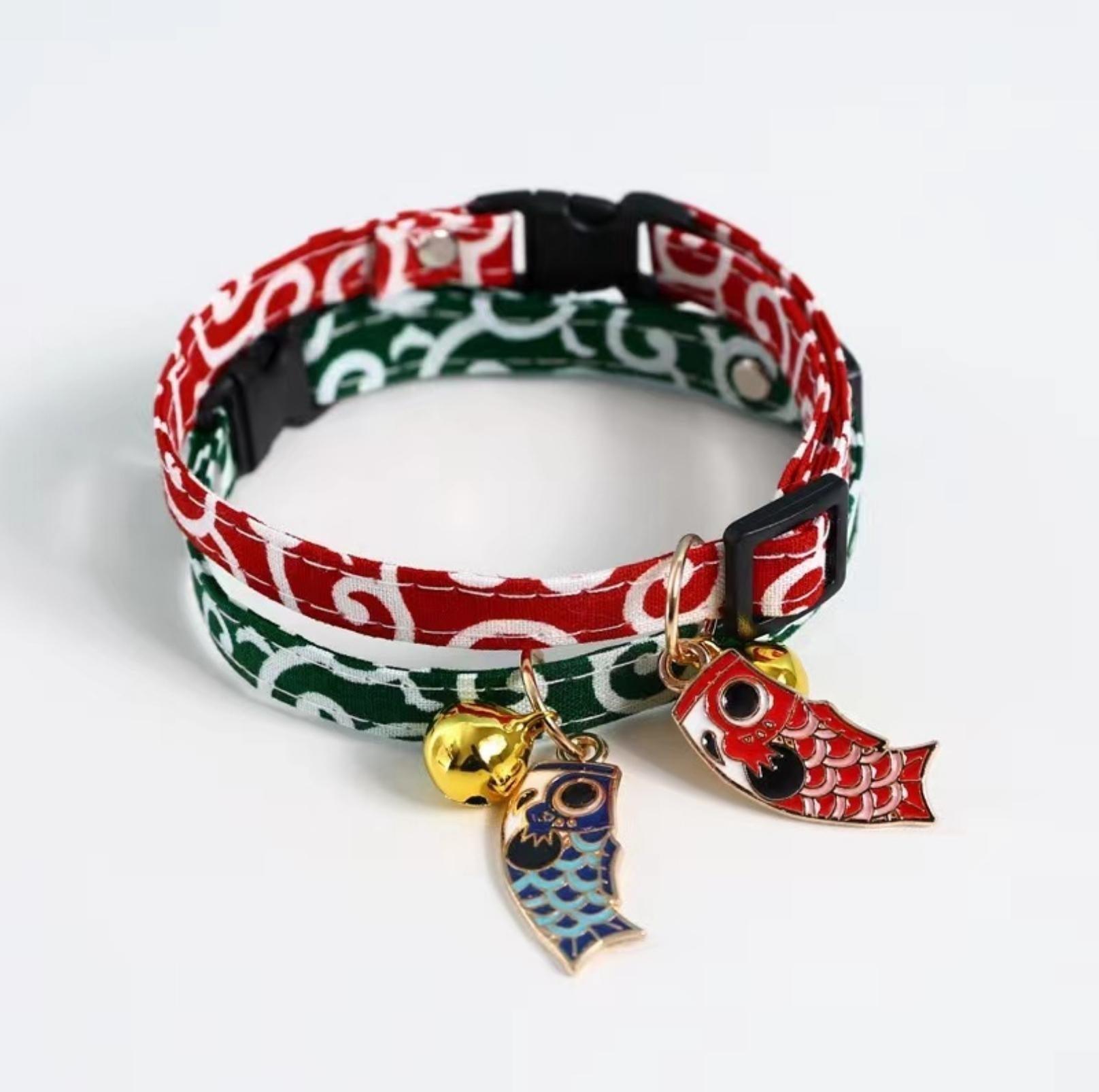 Koi Fish Pendant Adjustable Pet Collar