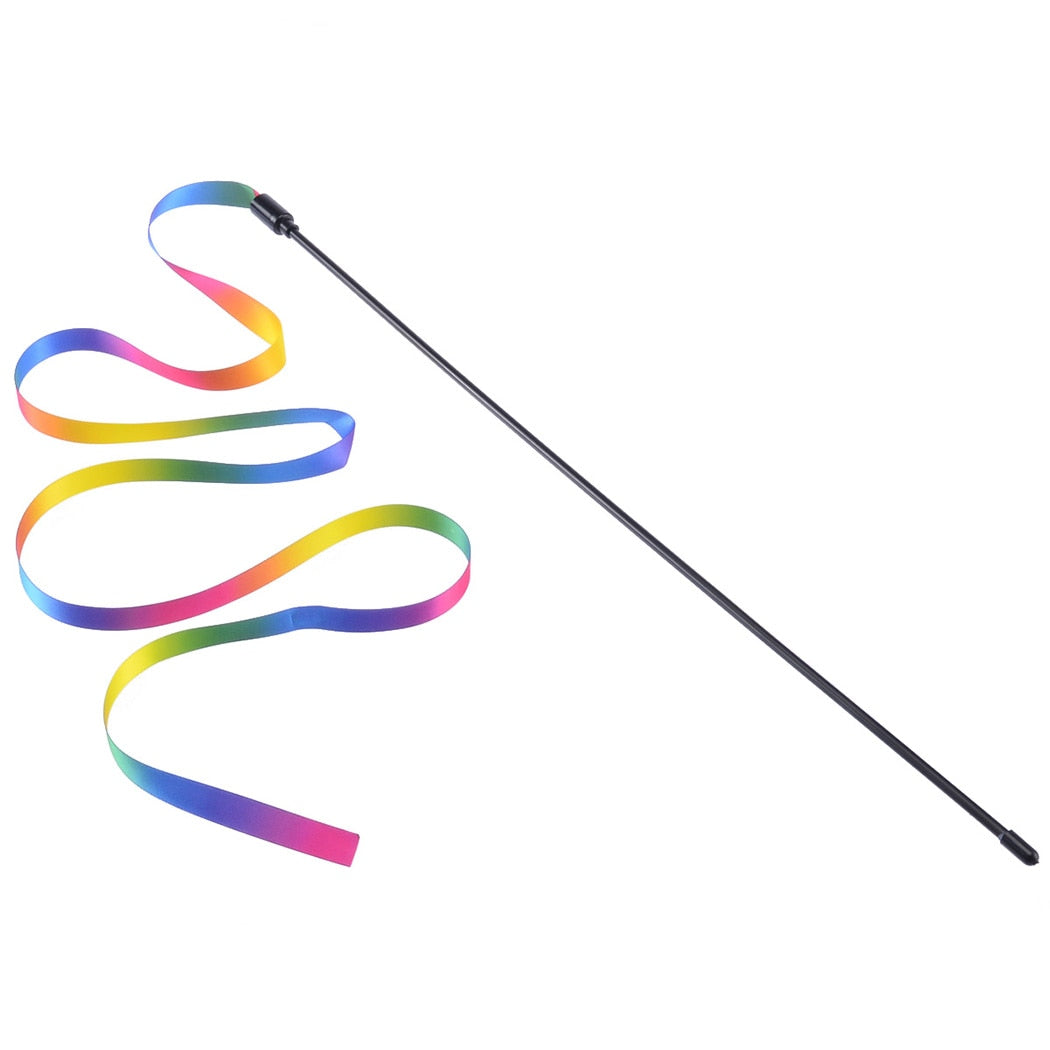 Cute Colorful Rod Teaser Wand For Cats