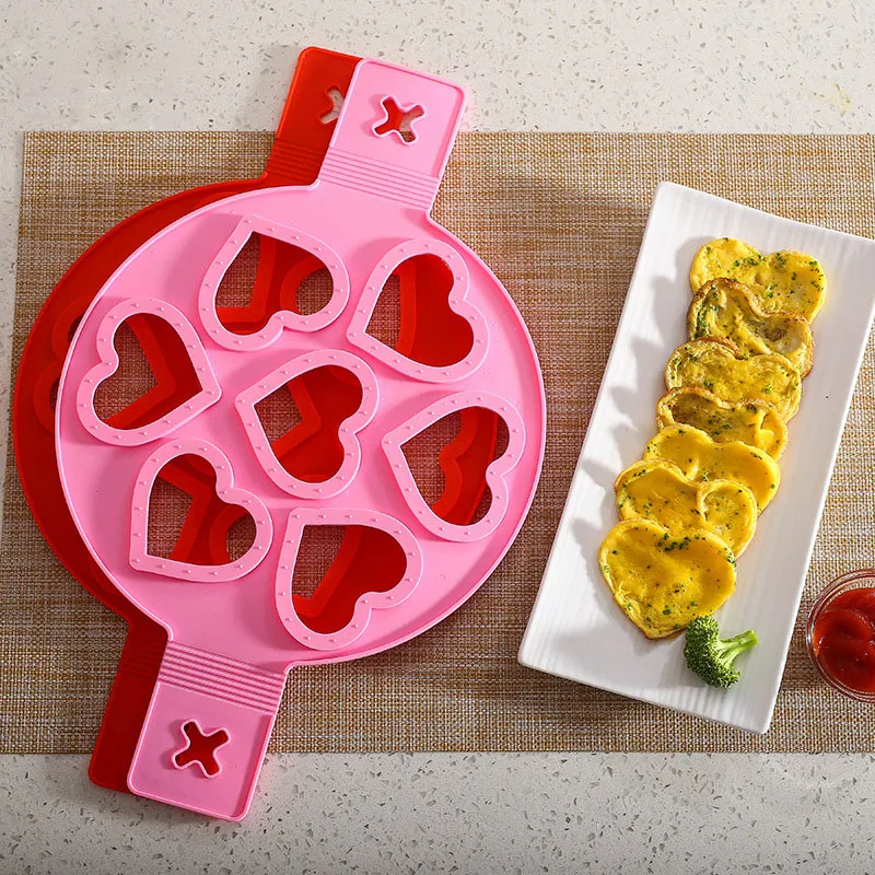 Silicone Non Stick Seven Holes Egg Pancake Maker.