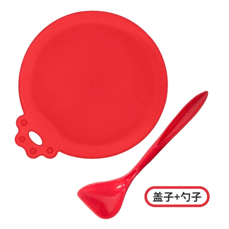 Minimalist Silica Gel Solid Color Pet Tableware 1 Piece