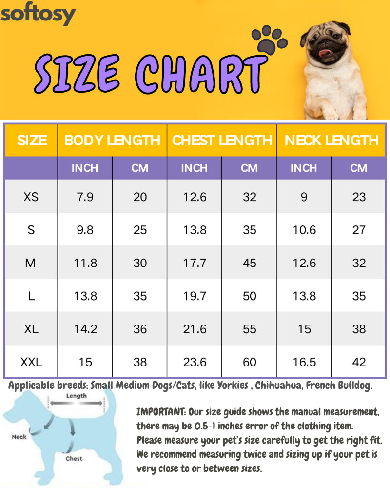 Cotton Bear Printed Dog Clothes