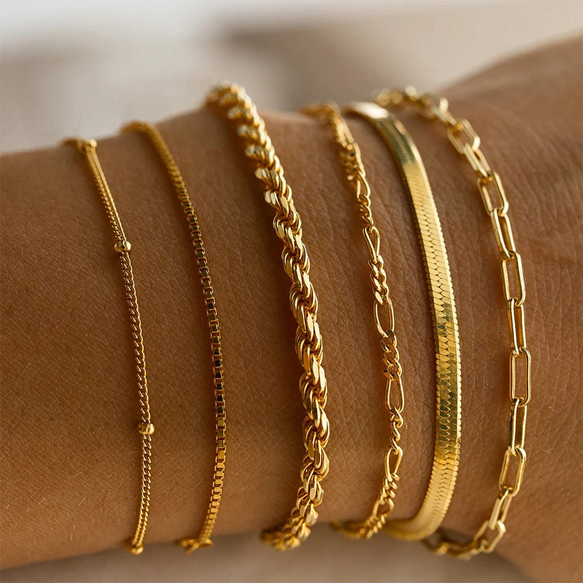 6PCS Simple Geometry Bracelet