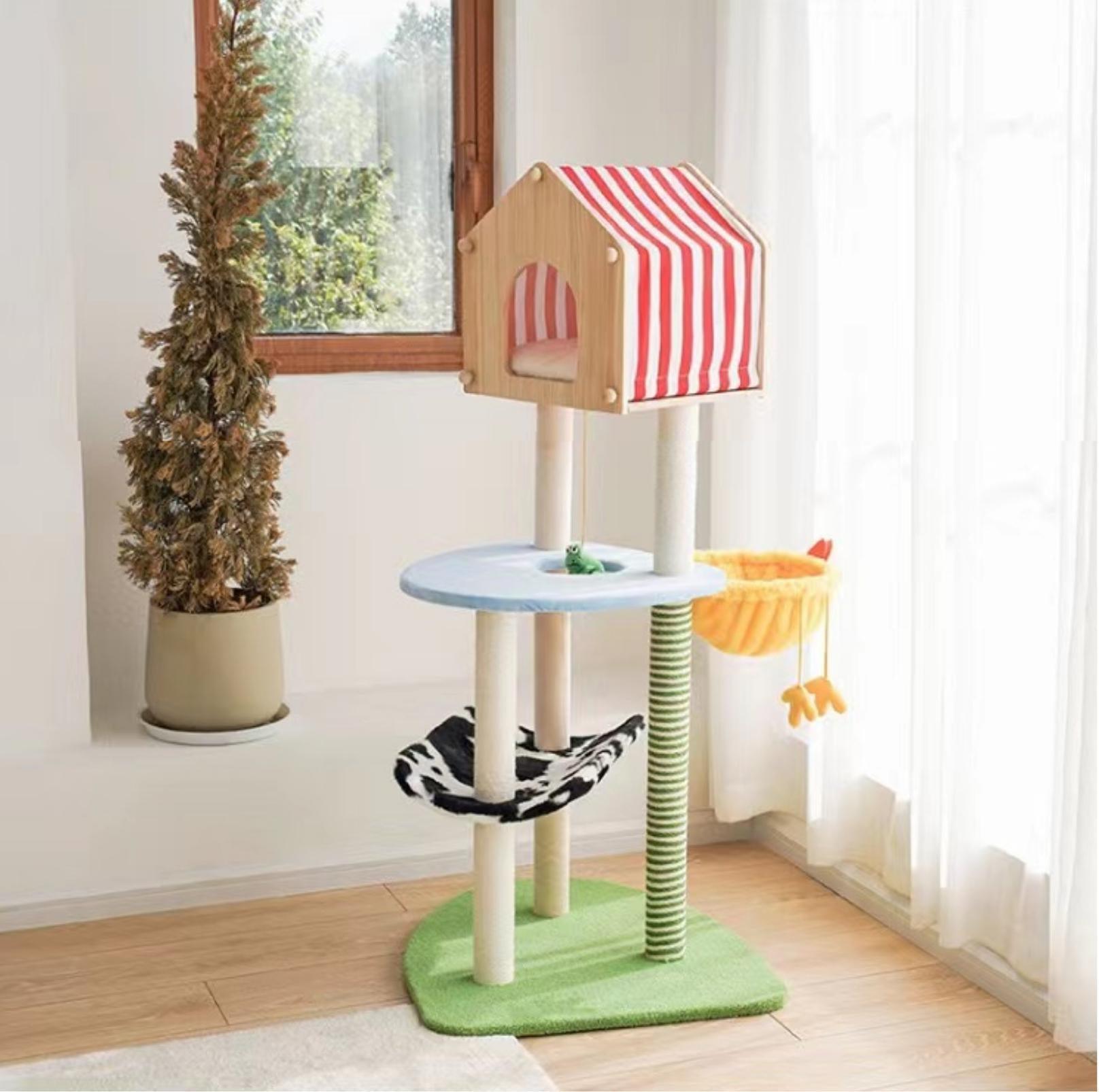 Farm Vibe Cat Tree Climbing Frame With Scratching Posts