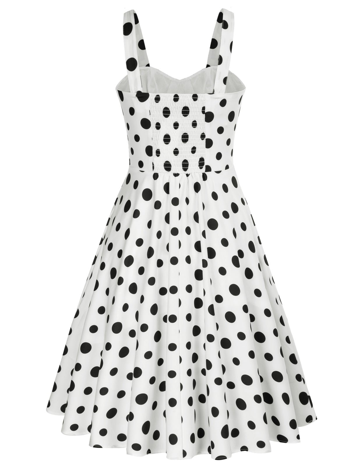 Vintage Fruit Patterns Two-Way Defined Waist Dress Ruched Bodice Flared A-Line Dress