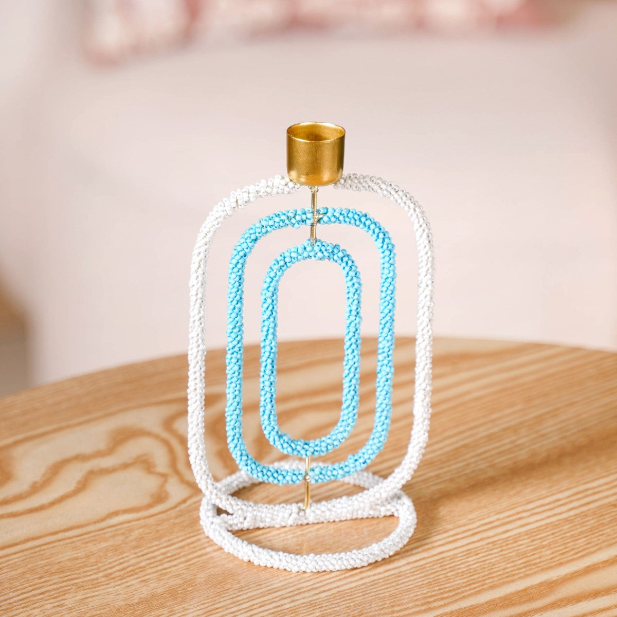 Embellished Candle Stand For Home Decor