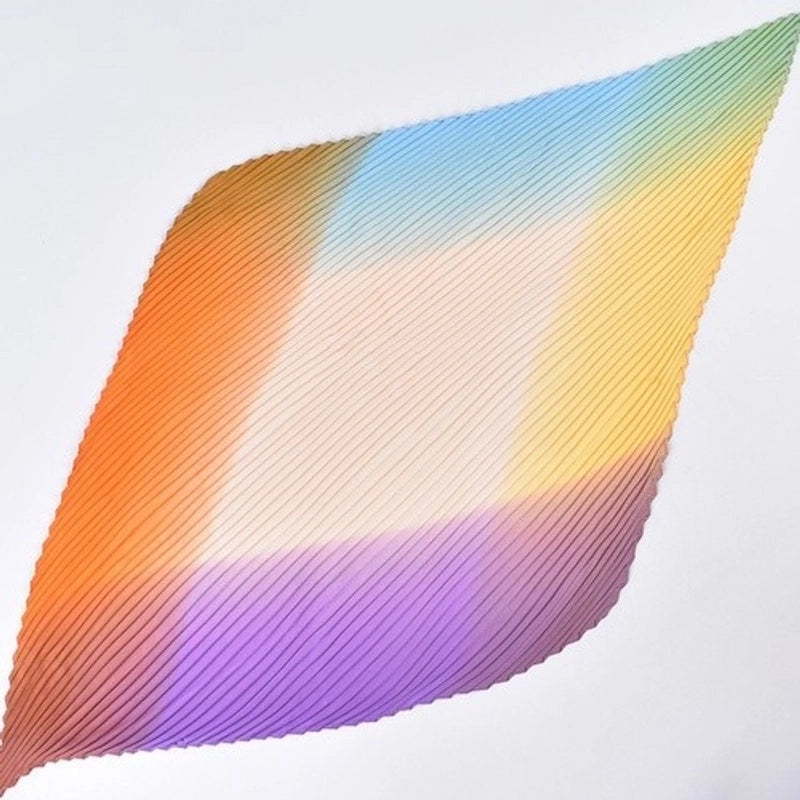 Women's Elegant Color Block Satin Silk Scarves