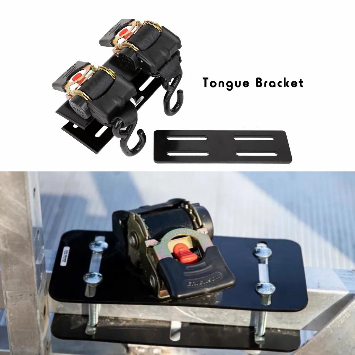 🔥 Retractable Auto Ratchet Strap with RAIL BRACKET BUNDLE