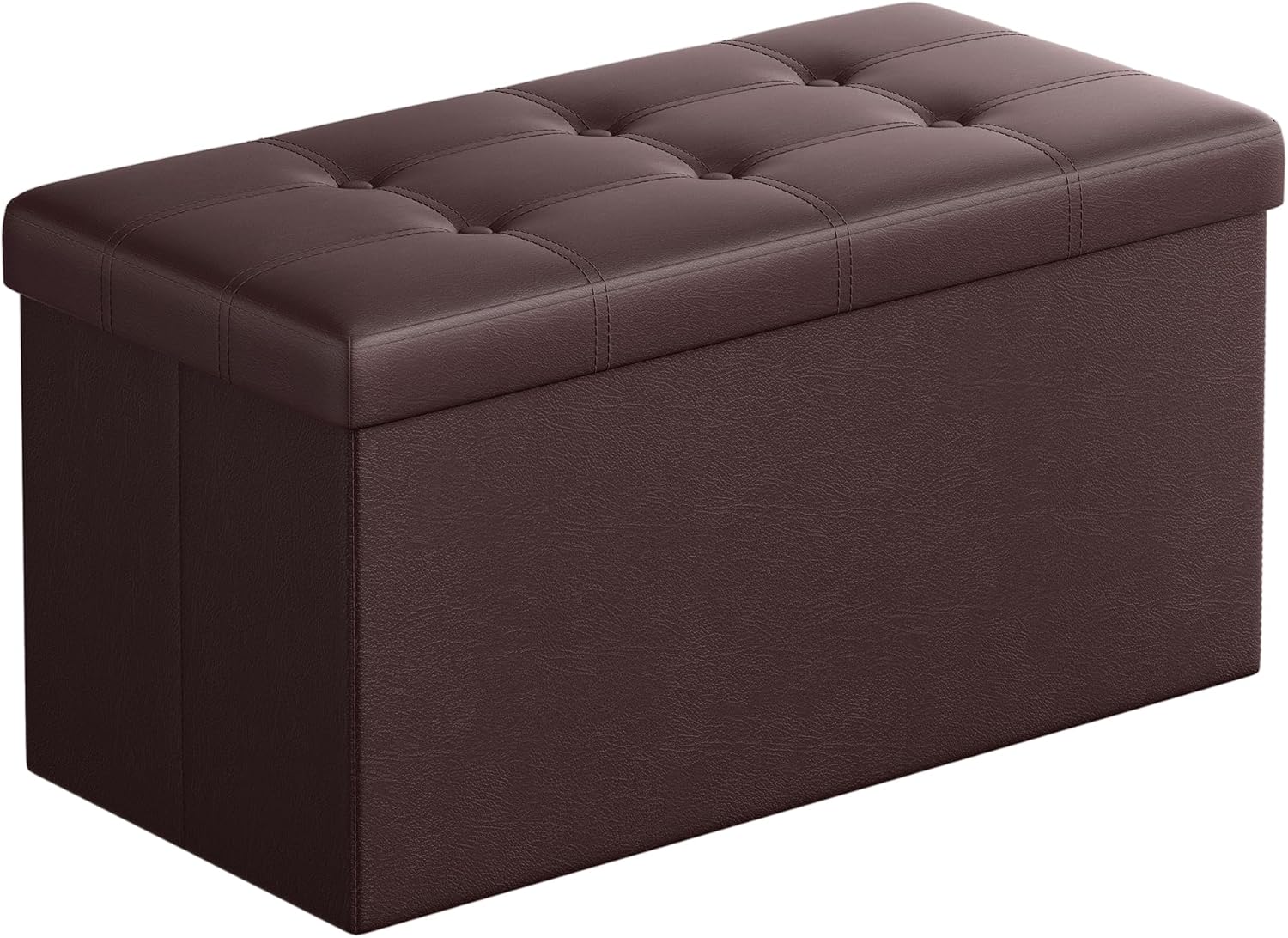 SONGMICS Mazie Collection - 43 Inches Folding Storage Ottoman Bench