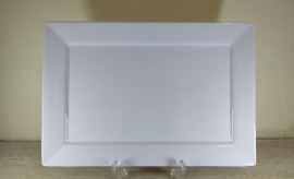 MELAMINE SQUARE PLATTER MEDIUM WHITE
