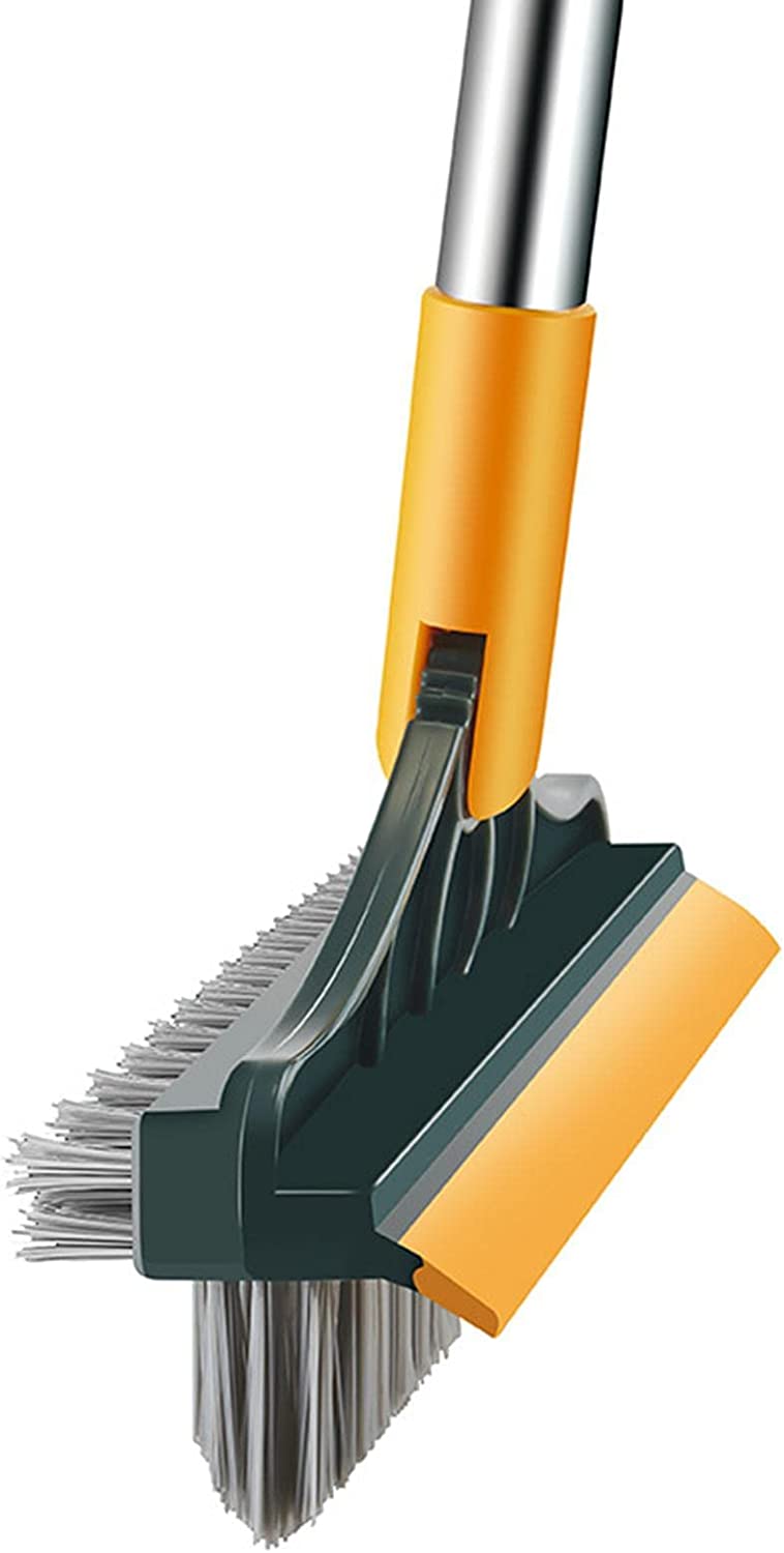 3 In 1 Floor Scrub Brush. 180° Rotating Household Cleaning Brush