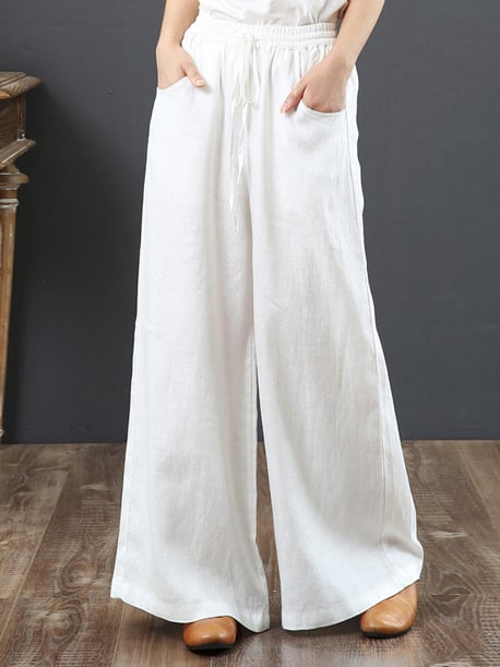 Women's Loose Plus Size Wide Leg Pants
