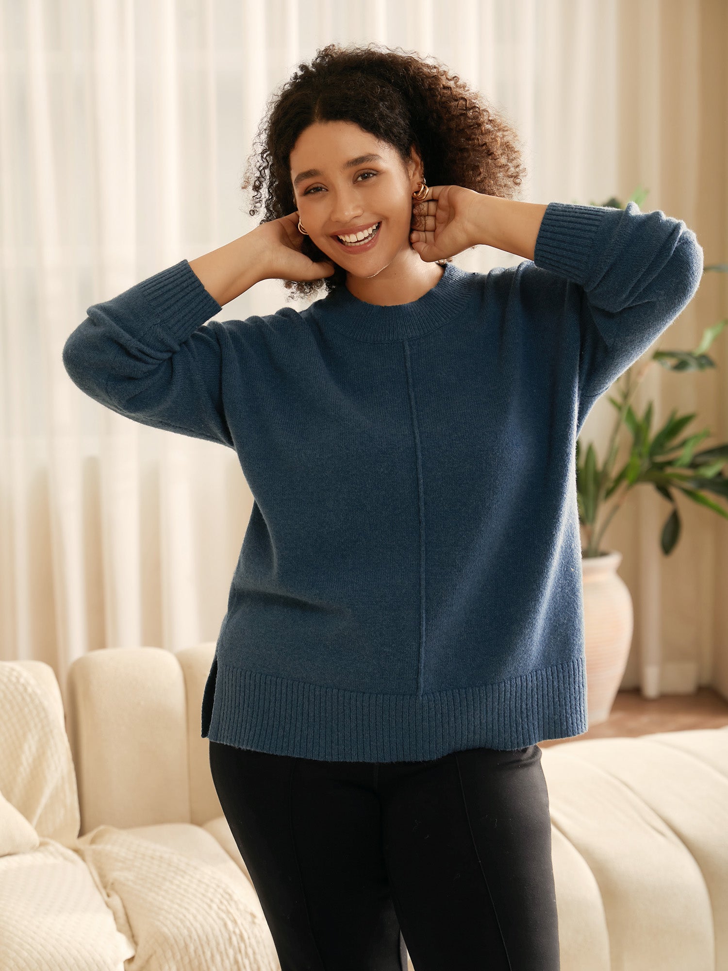 Supersoft Essentials Split Wool Pullover
