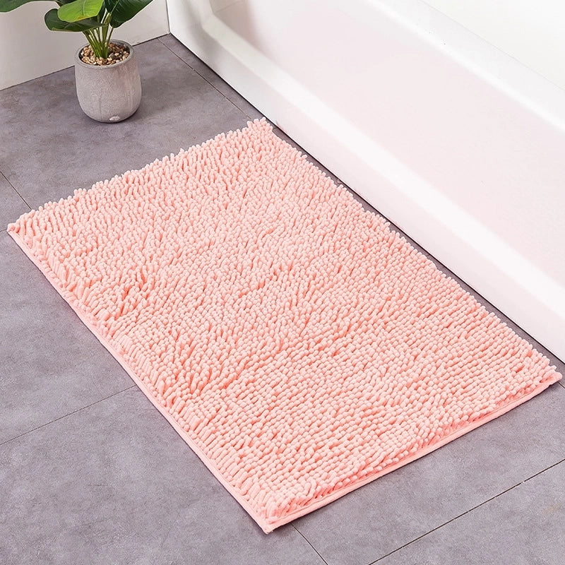 Fashion Solid Color Polyester Floor Mat