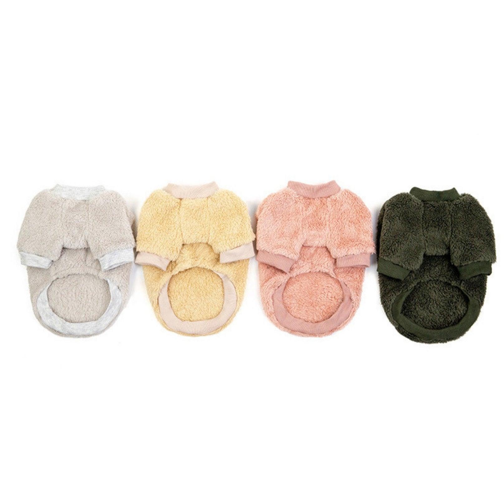 Double-Fleece Crew Neck Dog Sweater