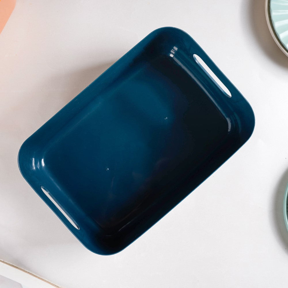 Essentials Storage Basket Blue Set Of 2 11 Inch