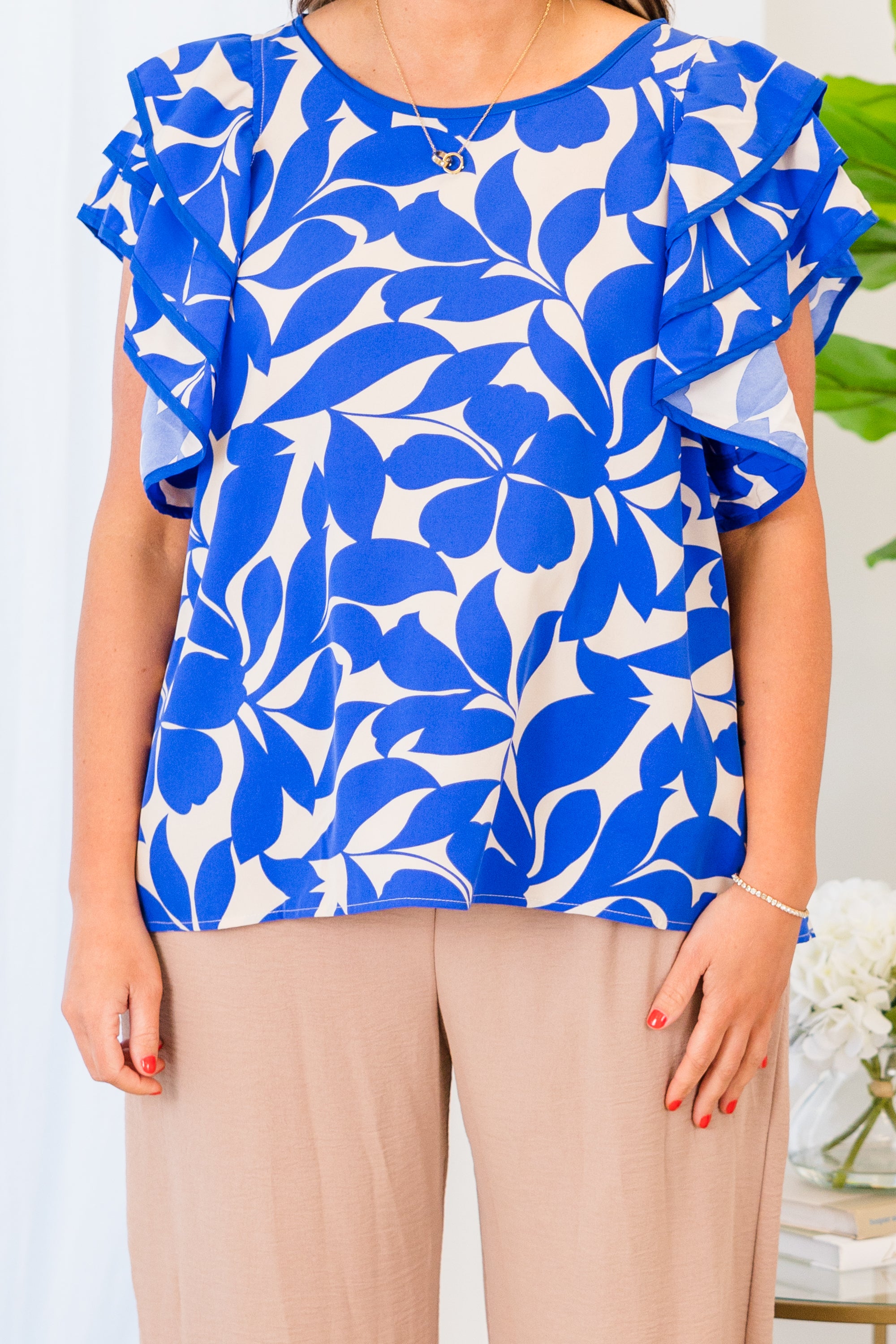 Ample Opportunity Top. Blue