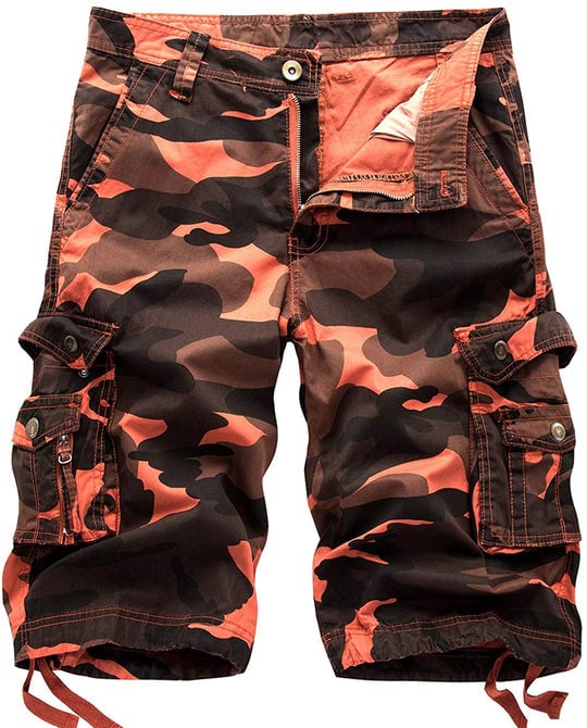Men's Loose Cargo Shorts with Big Pocket