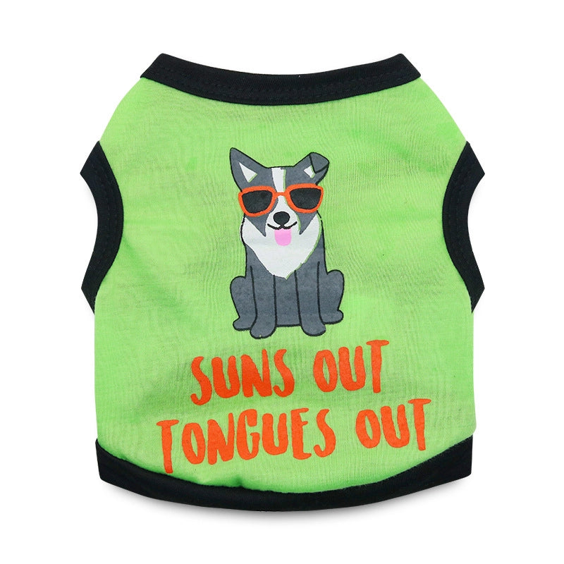 Dog Clothes Summer Clothes Teddy Bear Small Dog Summer Milk Dog Puppy Clothes Pet Dog Vest Summer Thin
