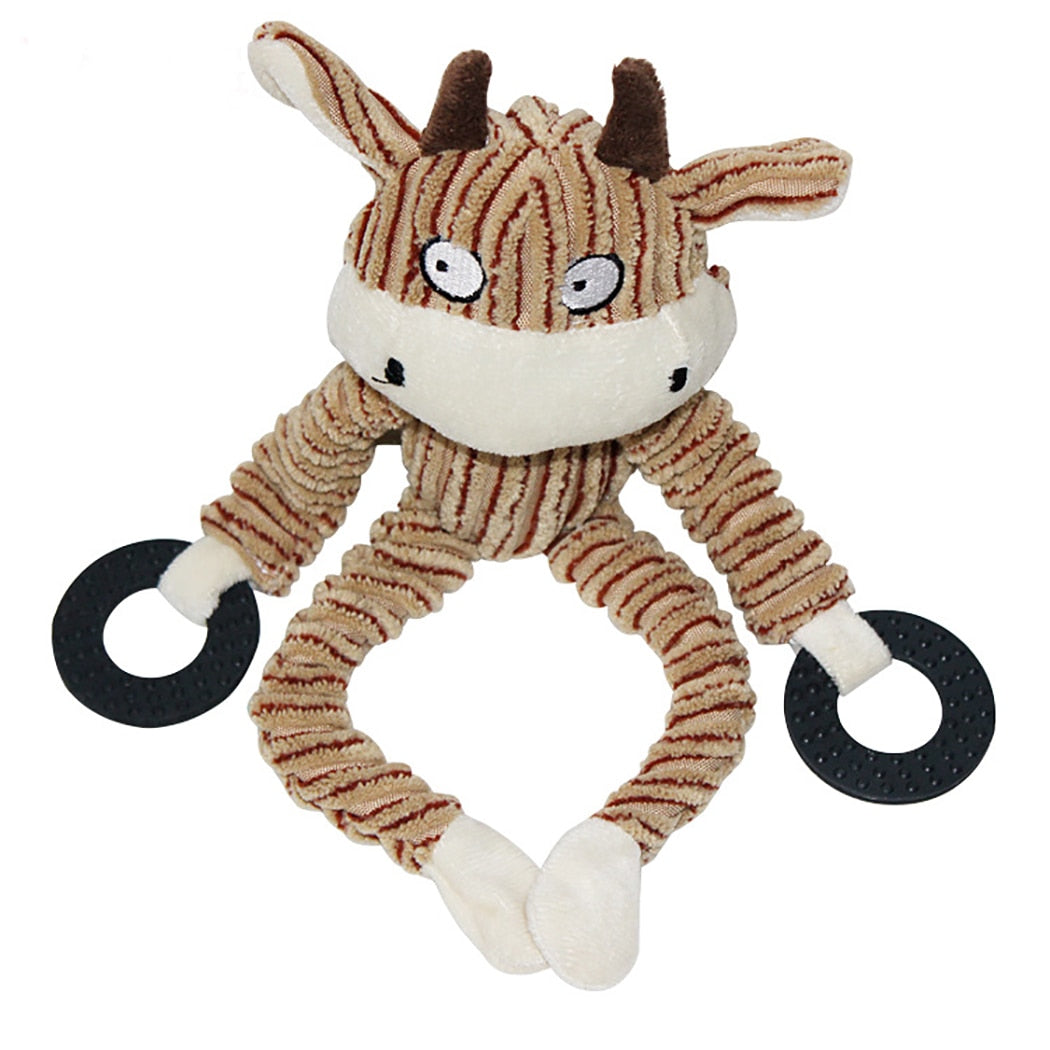 Squeak Animal-Shaped Toys For Dogs