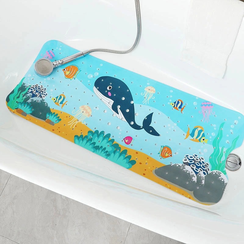 Spray Printing Pattern Mat PVC Cartoon Bathroom Non-slip Mat Creative Children Bath Shower Mat