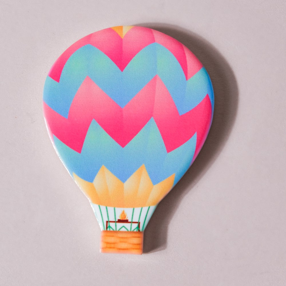 Chevron Hot Air Balloon Fridge Magnet