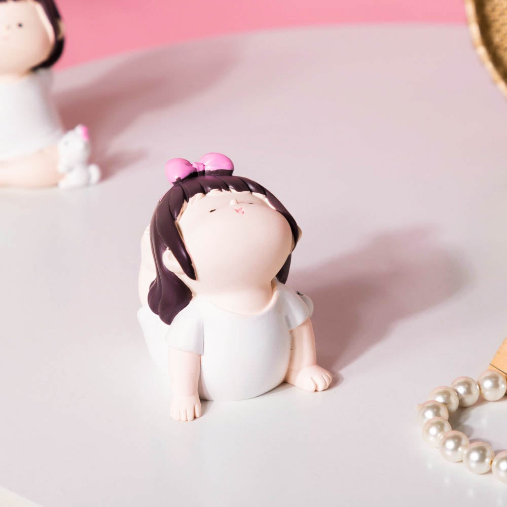 Cutesy Yoga Girl Showpiece