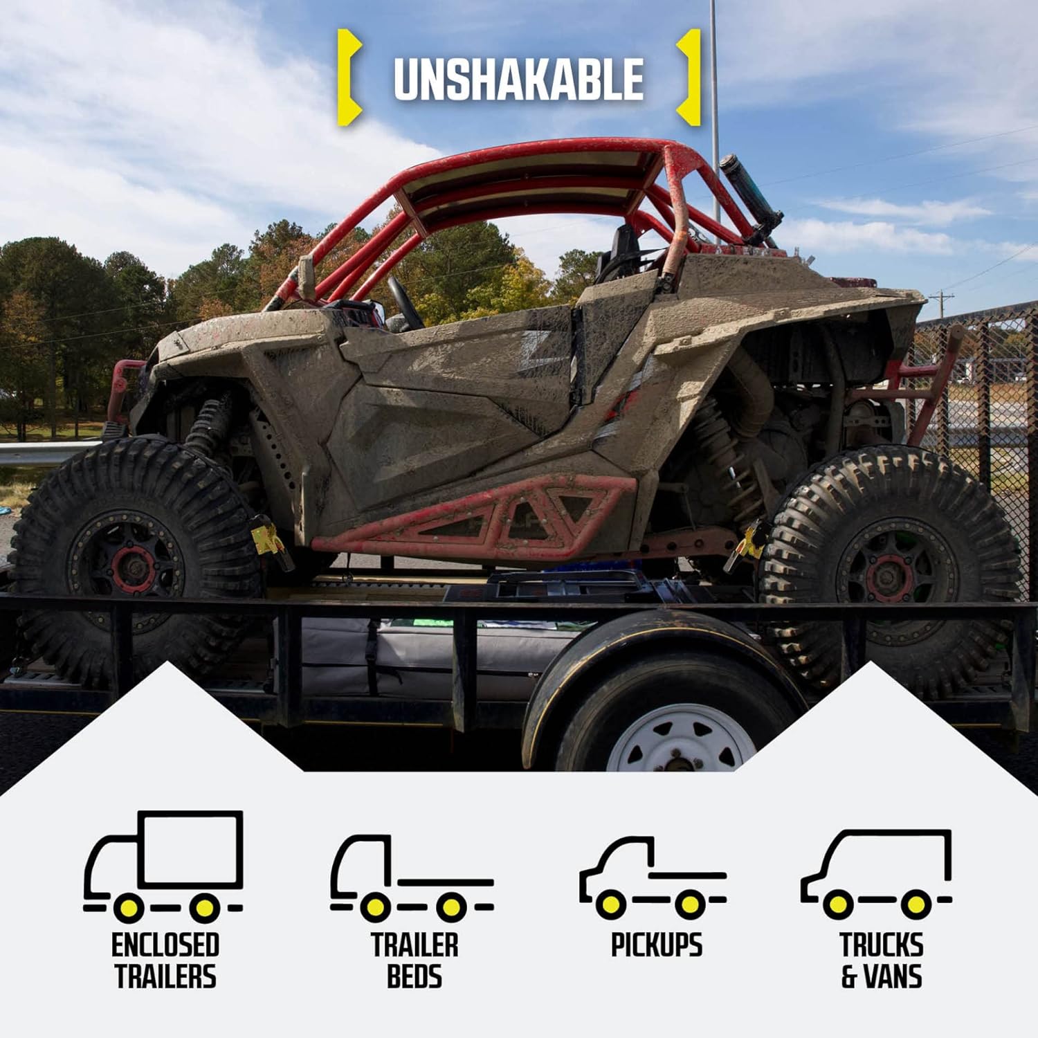 🔥 Retractable Auto Ratchet Strap with RAIL BRACKET BUNDLE