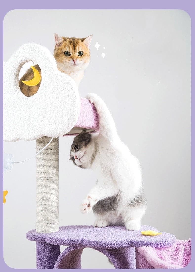 165cm |150cm Dream Cat Scratching Tree – Purple