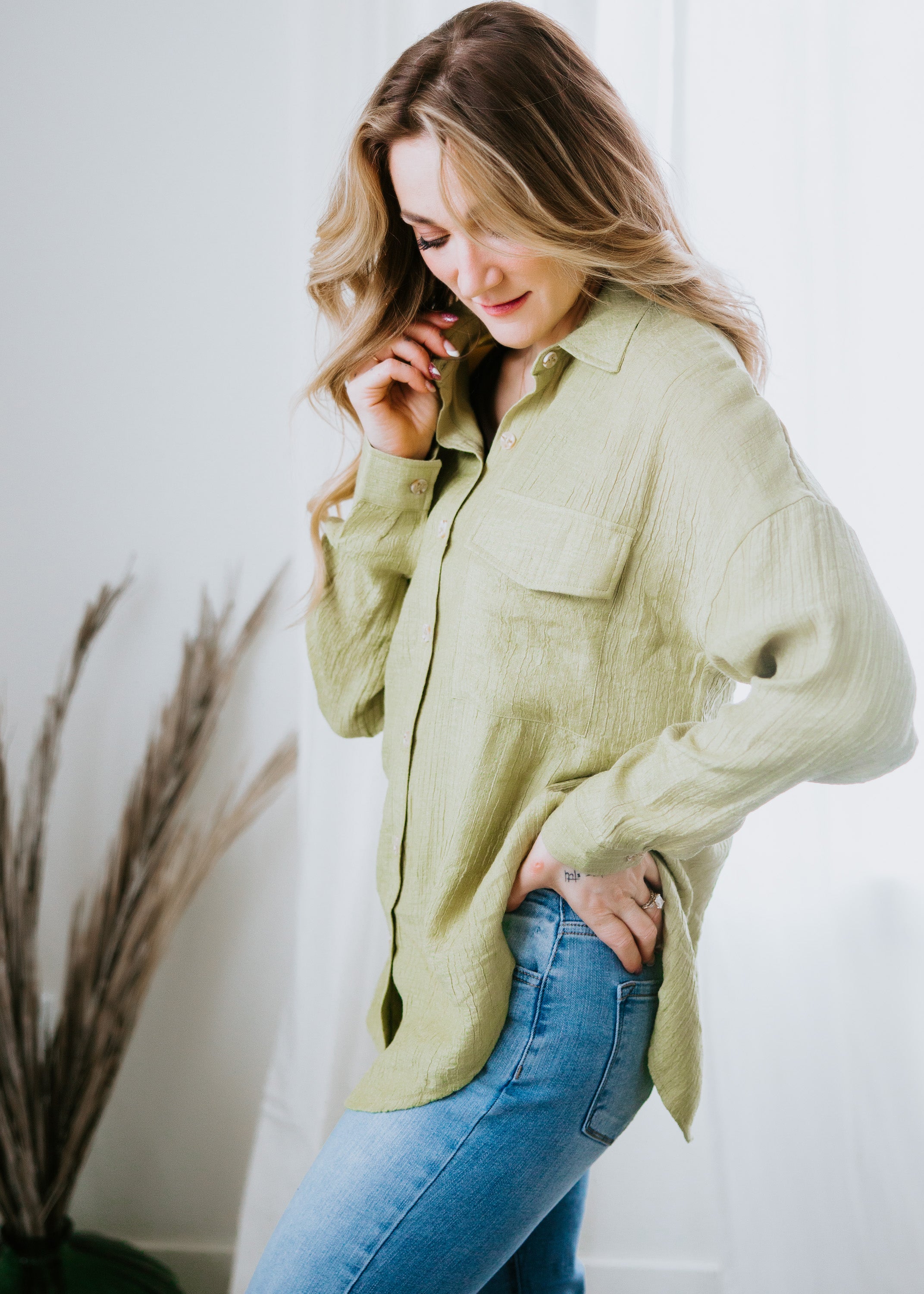 Rickie Button Down Top