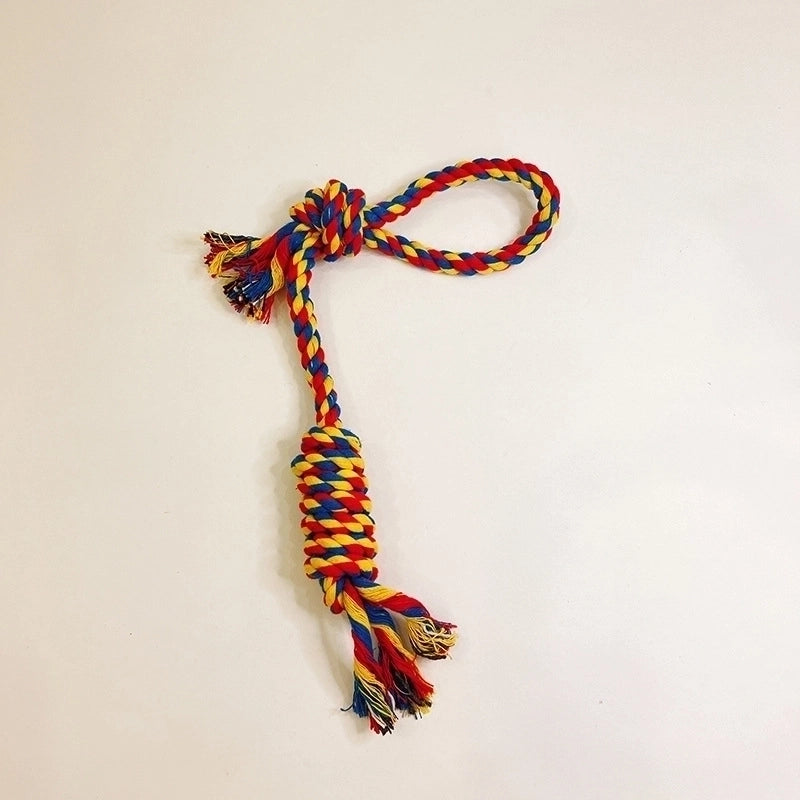 Basic Cotton Rope Color Block Pet Toys