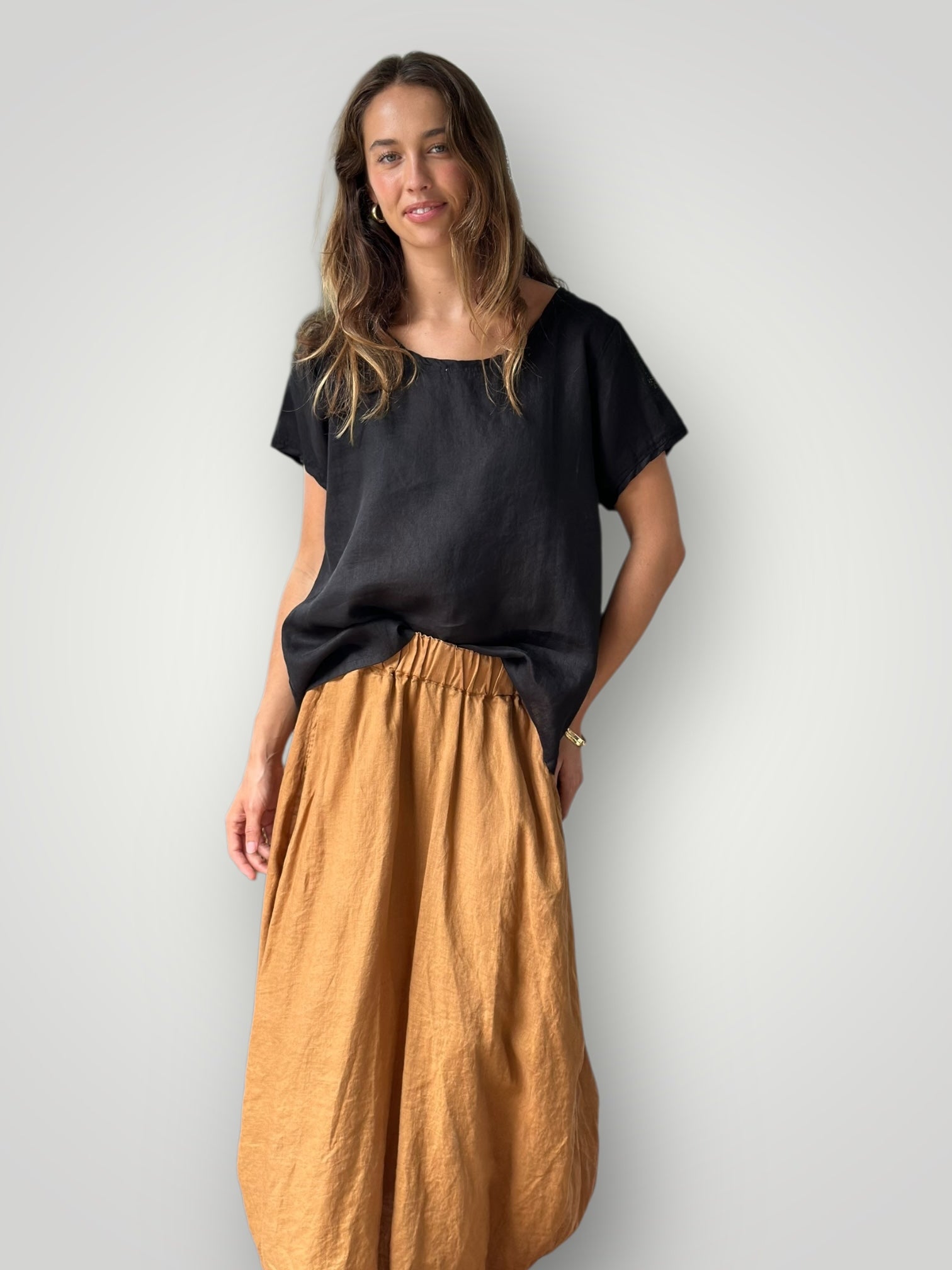 caramel linen