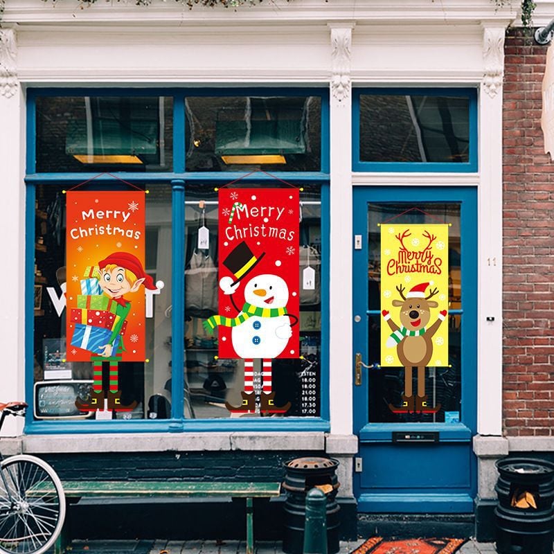 🎁 Merry Christmas Window Sign Banners