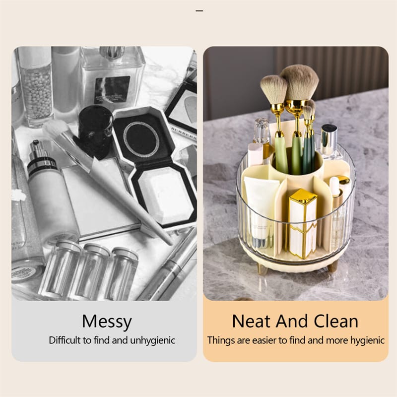 Premium 360 Rotating Brush Holder. Make-Up Brush Holder