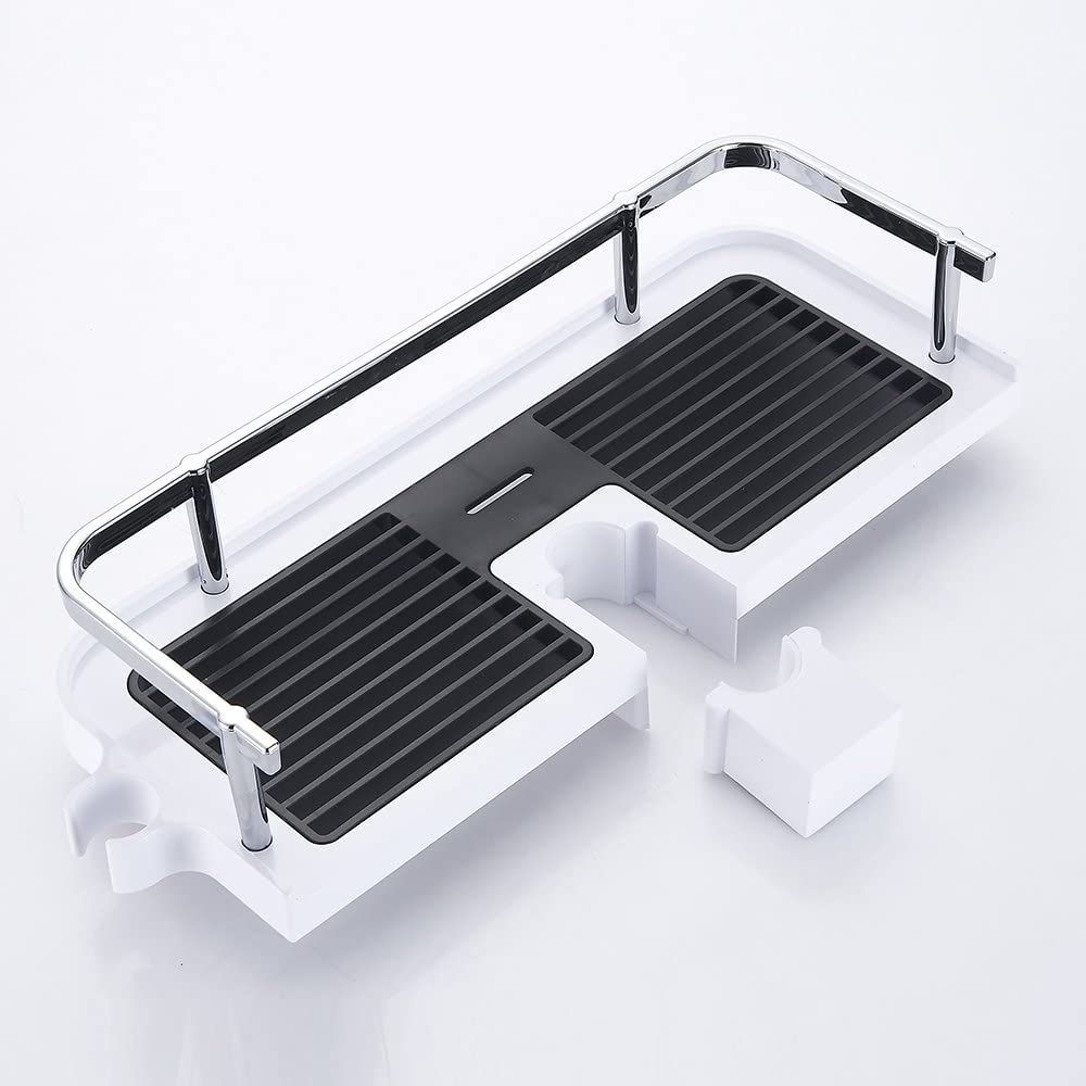 Bathroom Shower Shelf Organizer Rack. Shampoo Holder Shower Pole