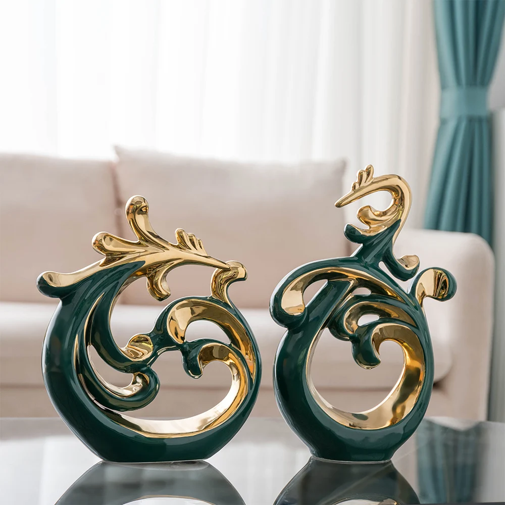 home decor Flourishing Art Desktop ornaments home decor modern ceramics crafts living room office home decorative items
