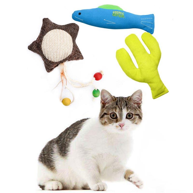 3 Piece Bite Resistant Catnip Toy Set