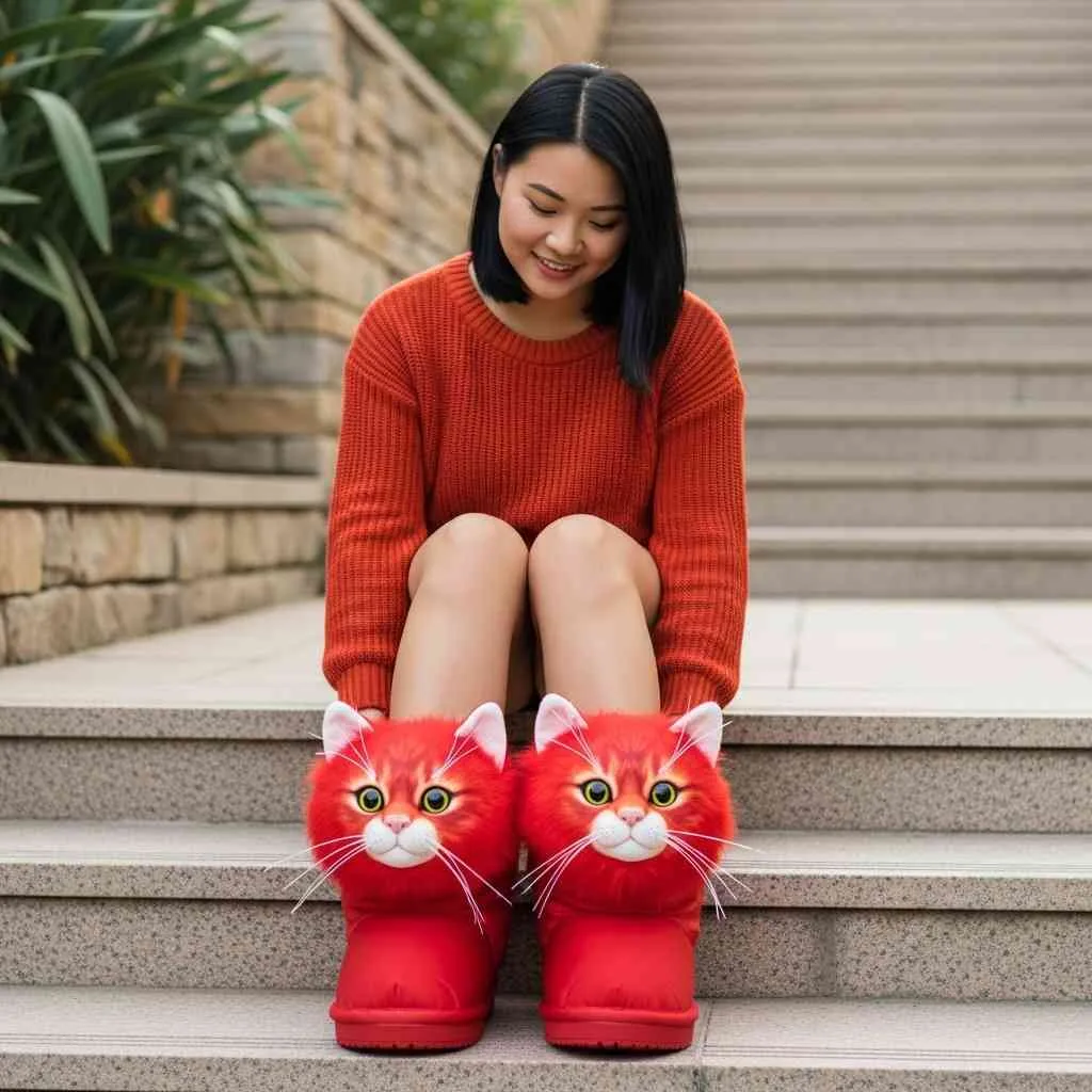 Fluffy Cat Boots for Women Who Love Comfort