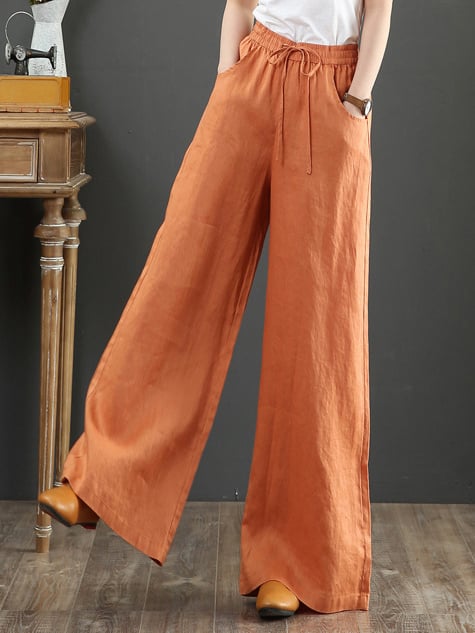 Women's Loose Plus Size Wide Leg Pants