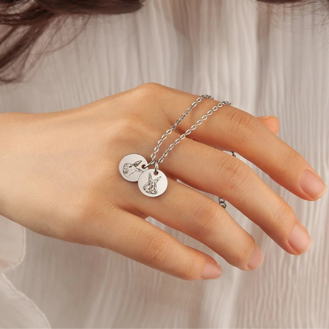 Custom Pet Face Pendant Bracelet